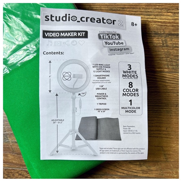 NWT 70x59 Green Screen - Picture 6 of 6